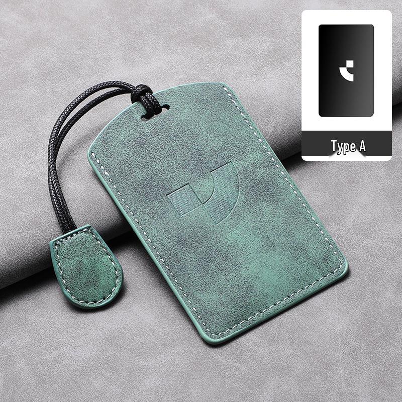 Ji Yue 01 Card Key Case: High-End 2023 Leather Protective Cover with Buckle