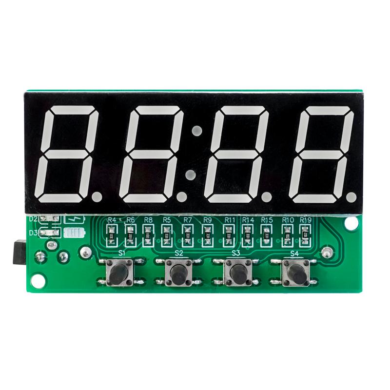 1 Set Multifunctional Diy Alarm Clock Kit Dc 5V Mini Weather Clock Soldering Practice Electronic Diy Digital Clock Kits