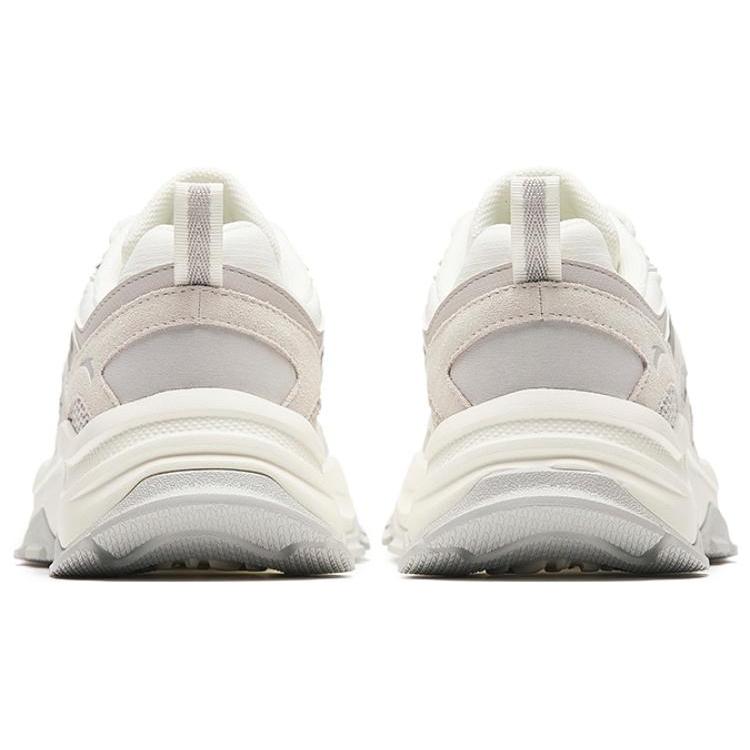 Anta Hot Comfortable Cushioning, Wear Resistant Low top Casual Shoes Men's White Gray 912348806-1