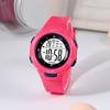 CE49 Trendy Student Watch Children's Watch Fashionable Night Light Waterproof PU Strap Pinhole Electronic Watch