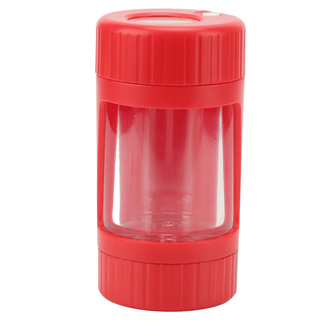 Smell Proof Container Detachable Smell Proof Transparent Magnifying Glass Light Function Stash Container for Spice