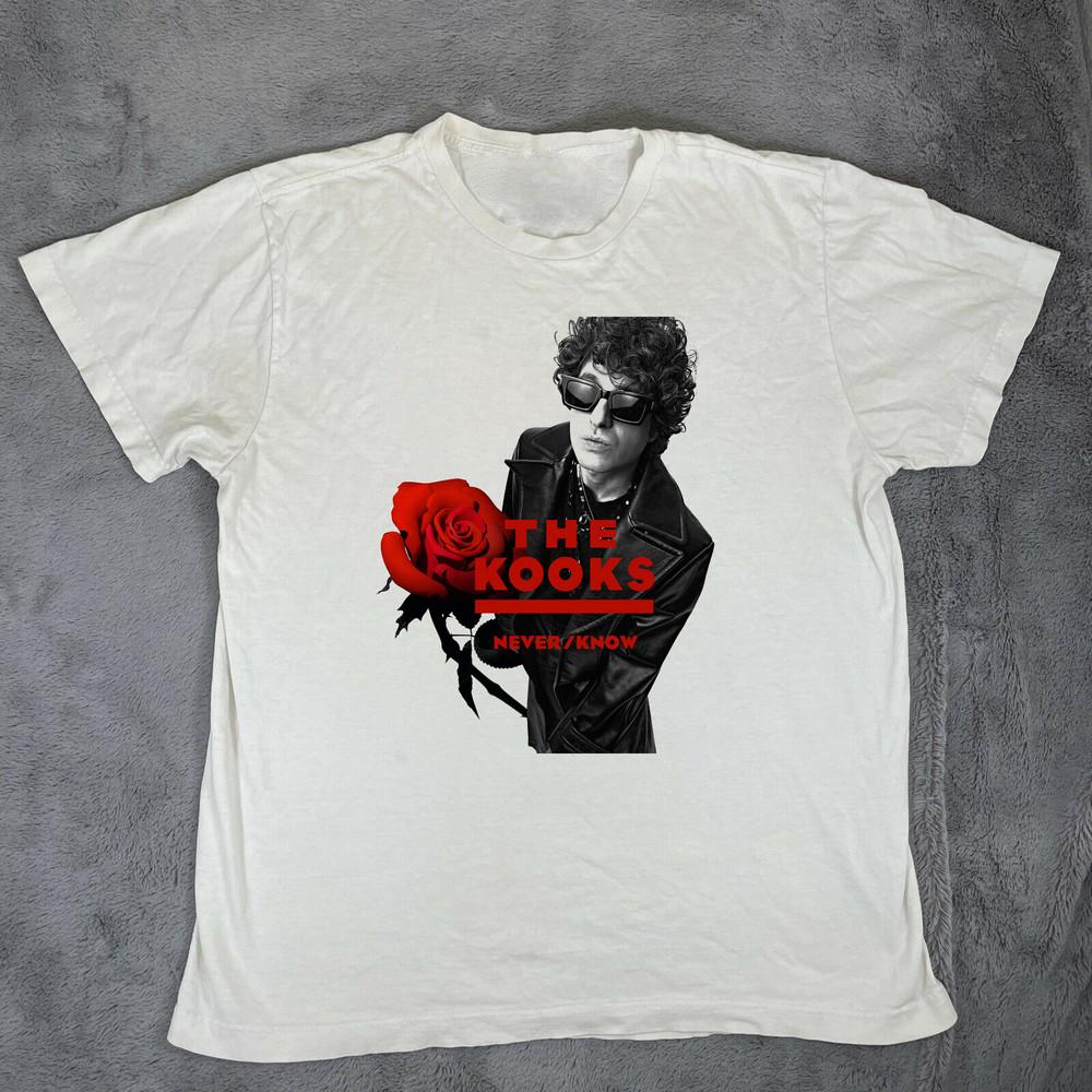 The Kooks Band Never Know White Cotton T Shirt Full Size S-5XL Unisex T-Shirt XL