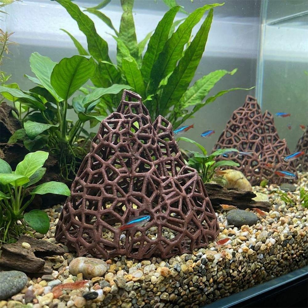 Hollow Out Aquarium Cave Shelter Plastic Shrimp Hiding Place  Shrimp Crab