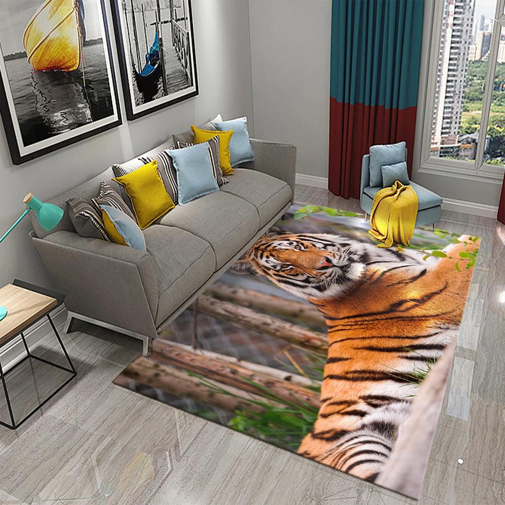 Hummingbird Flowers Rugs for Living Room Lovely Wild Animal Carpet Soft Floor Mat Wildlife Rugs for Bedroom Decorative Area Mats