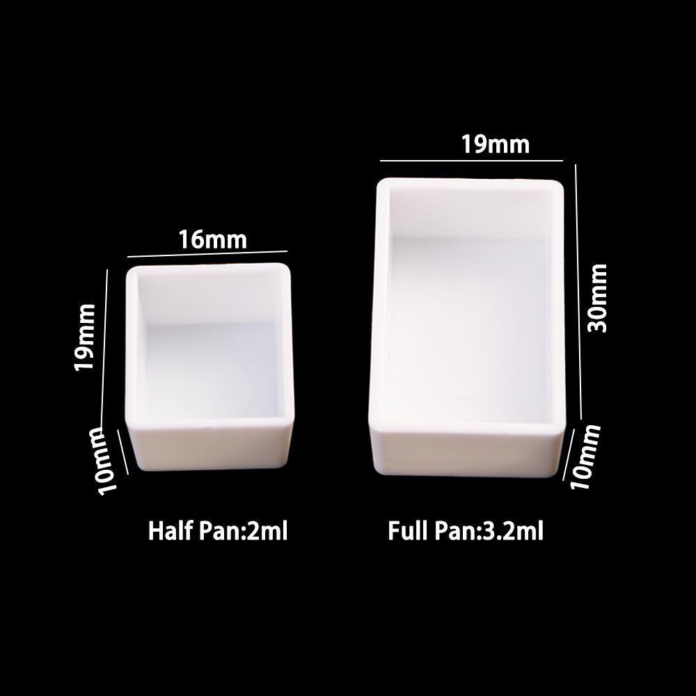 Empty Full Pan Half Pans Plastic Watercolor Paint Grid Painting Supplies Paint Palette Art Supplies