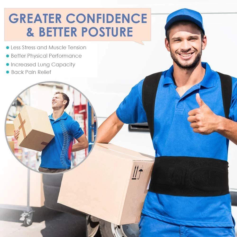 Posture Correction Belt with Shoulder Strap Support