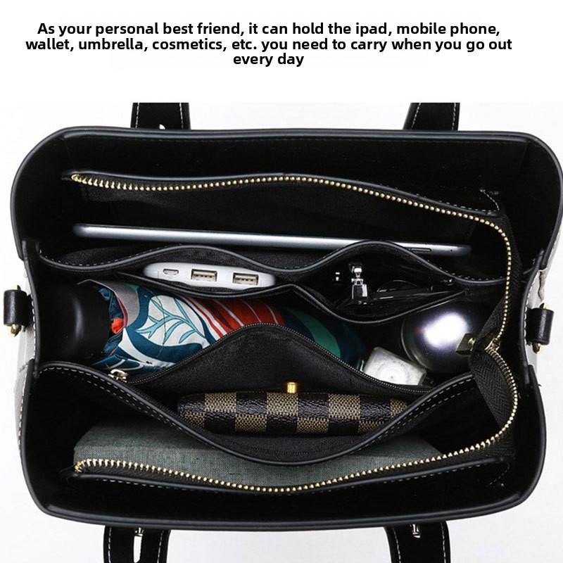 New Minimalist Handbag for Women's Commuting, Large Capacity Tote Bag, Fashionable and High-end Women's Shoulder Bag