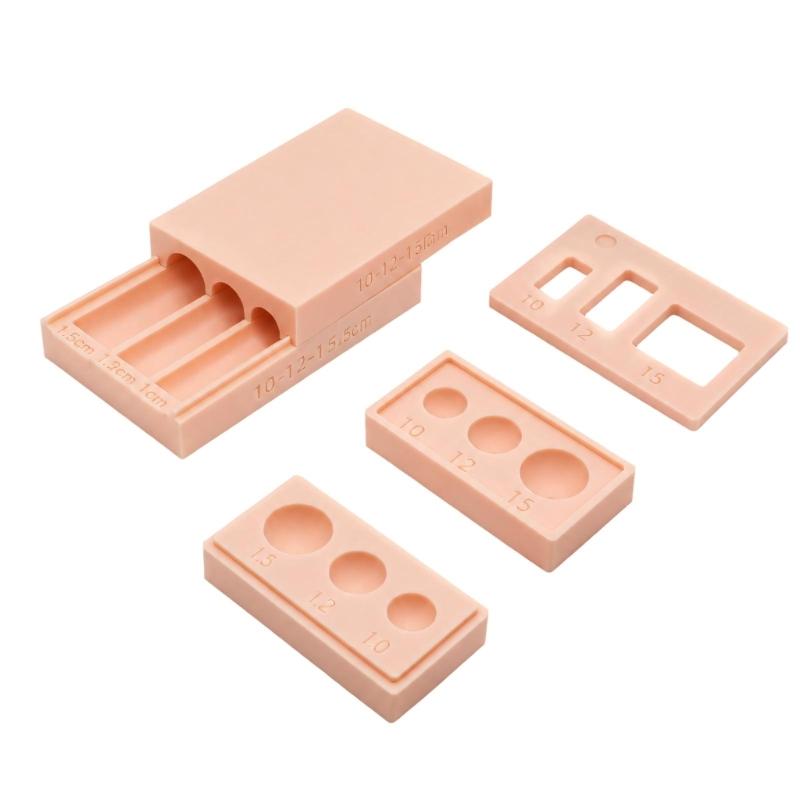 Clay Ball Shaping Tool with Arched Grooves and Middle Piercing Openings for Round Jewelry and Craft Components