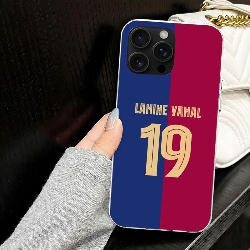 L-Lamine Y-Yamal 19 Hülle für iPhone 13 12 Mini 11 Pro Max Weiche Handyhülle X XS XR 7 SE 8 Plus 6 6S 5 5S Silikon Schwarze Capa