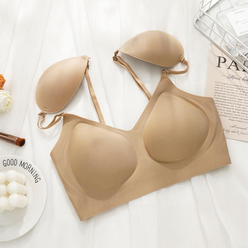 2-in-1 Design Women's Sexy Lace Push Up Bras Thin Pads Steel Ring Bra Cup Underwire Bra Underwear Plus Size