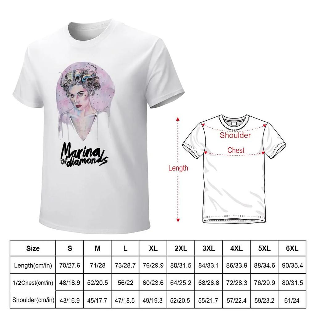 Marina and the Diamonds TShirt vintage for a boy boys whites plain white t shirts men