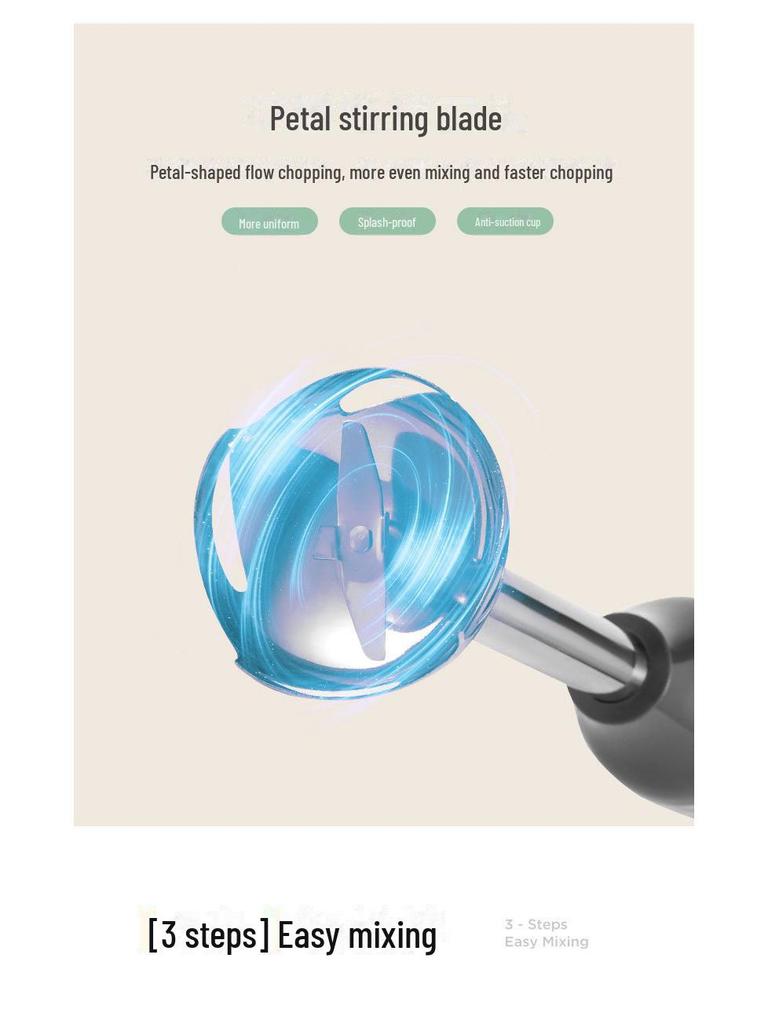 Multifunctional Handheld Baby Food Mixer: 110V US & 220V EU Compatible