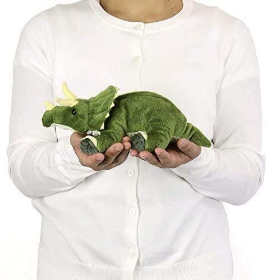 Calorata Triceratops Plush Toy Realistic Dinosaur Toy Doll Gift Present Birthday Christmas Present (Nestling Series/Soft Touch) (Twice Tested) /