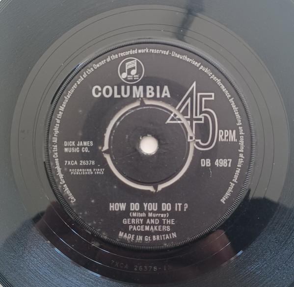 7inch Record GERRY THE PACEMAKERS How Do You Do It DB4987 Columbia UK Rock Used