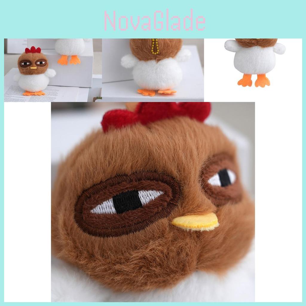 Adorable Mignon Poussin en Peluche Porte-clés Charme de Sac Jouet Doux Poupée Avec Remplissage en Coton PP