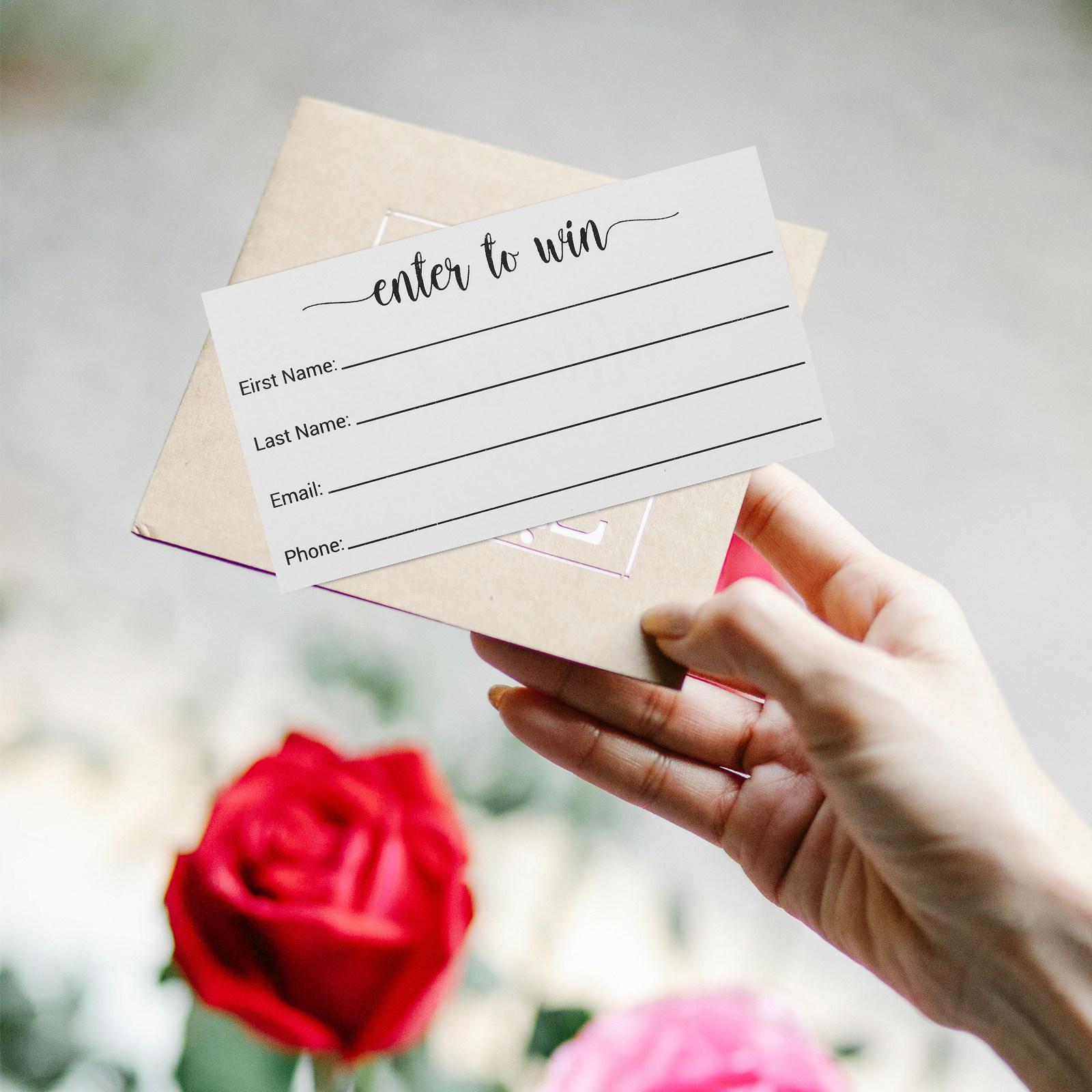 

100Pcs Multi-Use Raffle Ticket Cards Blank Ballot Cards Events Fundraisers Contests Trade Shows Auctions other