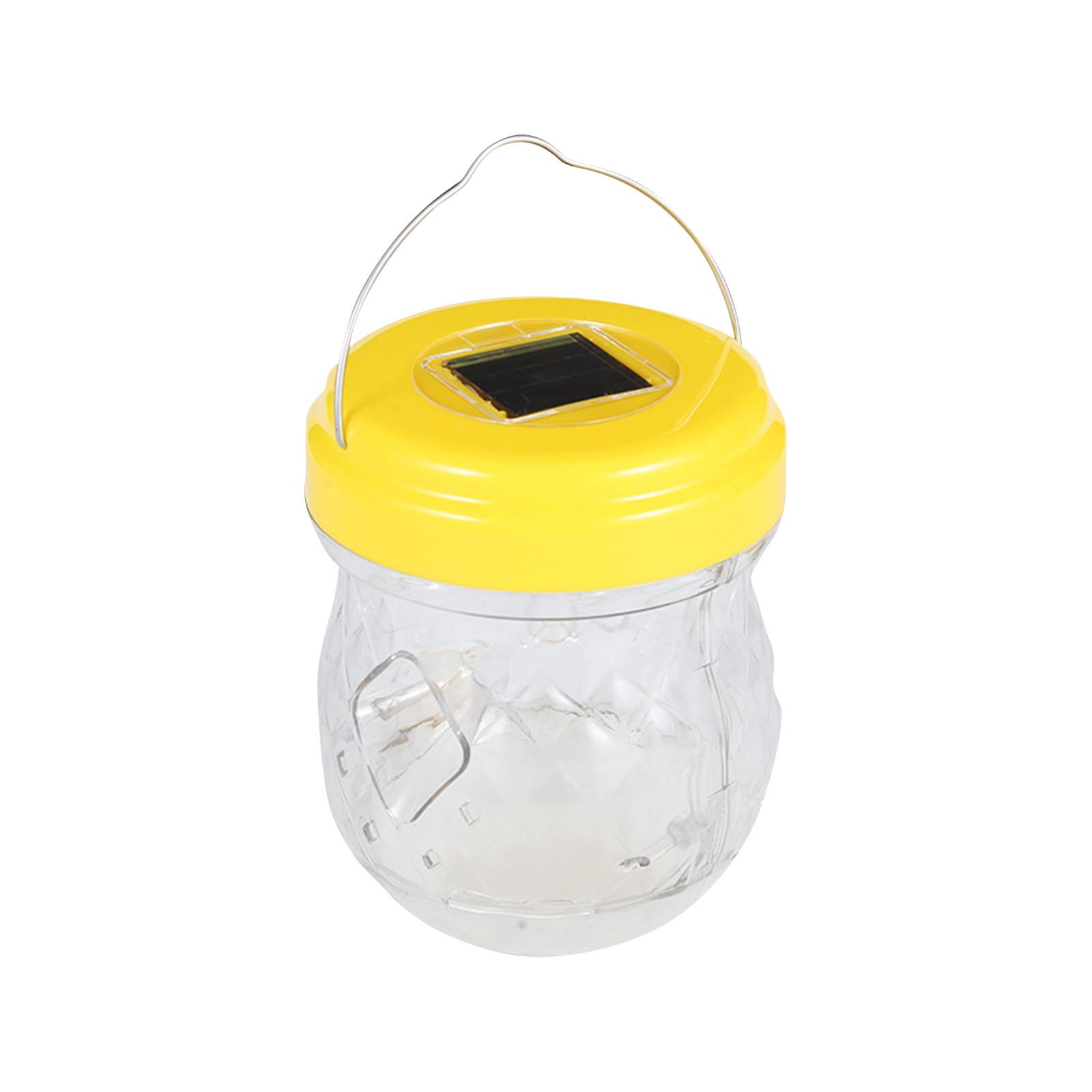 

Ловушки для ос, ловушка для пчел на солнечной энергии с УФ-светодиодной подсветкой, уличные подвесные ловушки, многоразовая ловушка для шершней для внутреннего патио, сада, дома One Size жёлтый