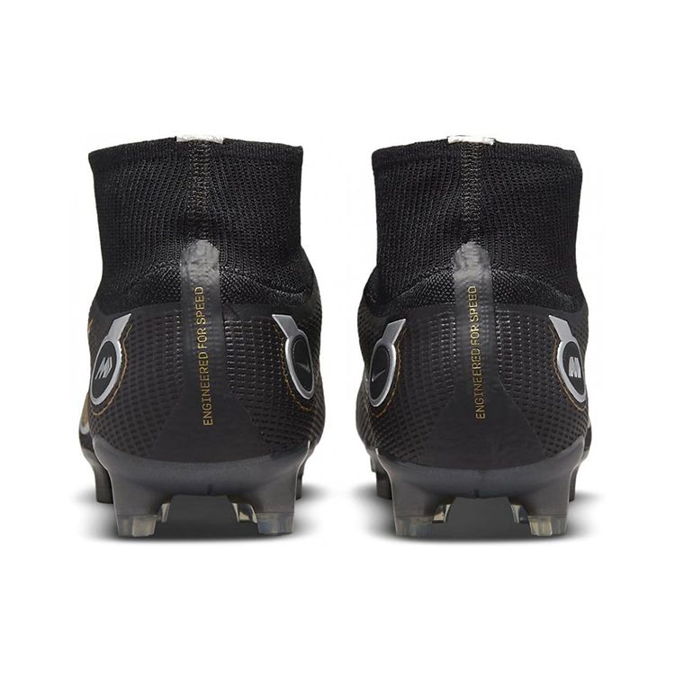 Nike Mercurial Superfly 8 Elite FG Black Cave Stone Men Sneakers Metallic-Silver Metallic-Gold DJ2839-007