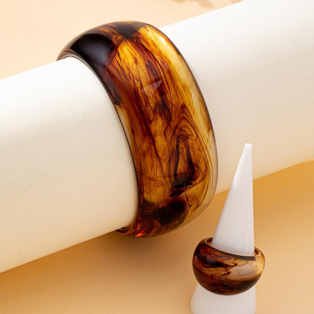 Two-Piece Women's Jewelry Set Bohemian Style Bracelet and Ring Set Suitable for Daily Wear and Gift Giving