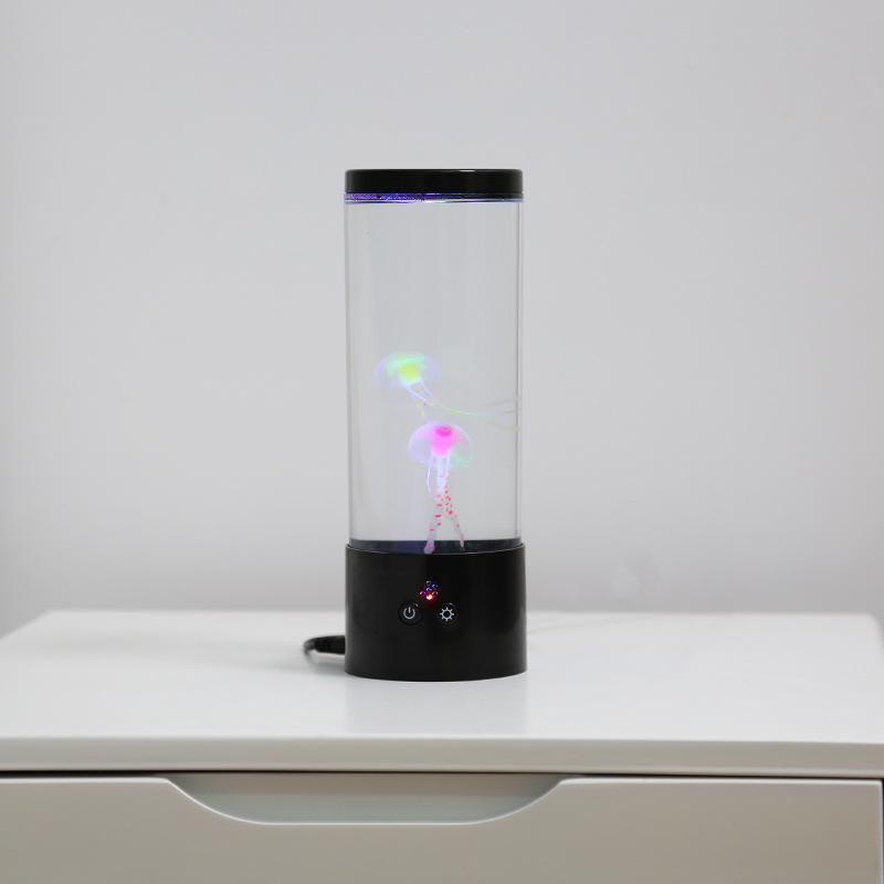 USB Luminous Jellyfish Night Light: Seven-Color LED Remote Control Atmosphere Lamp for Home Décor
