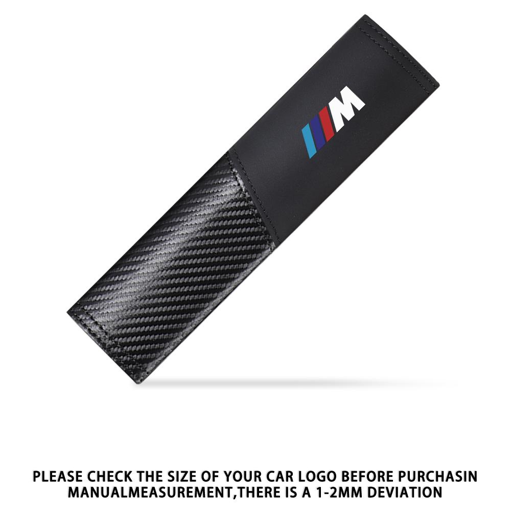 2pcs Carbon Fibre Seat Belt Covers Car Shoulder Pad Seat Belt For BMW E46 E90 E60 F30 E87 E36 F20 E92 Serie 1 Car Accessories