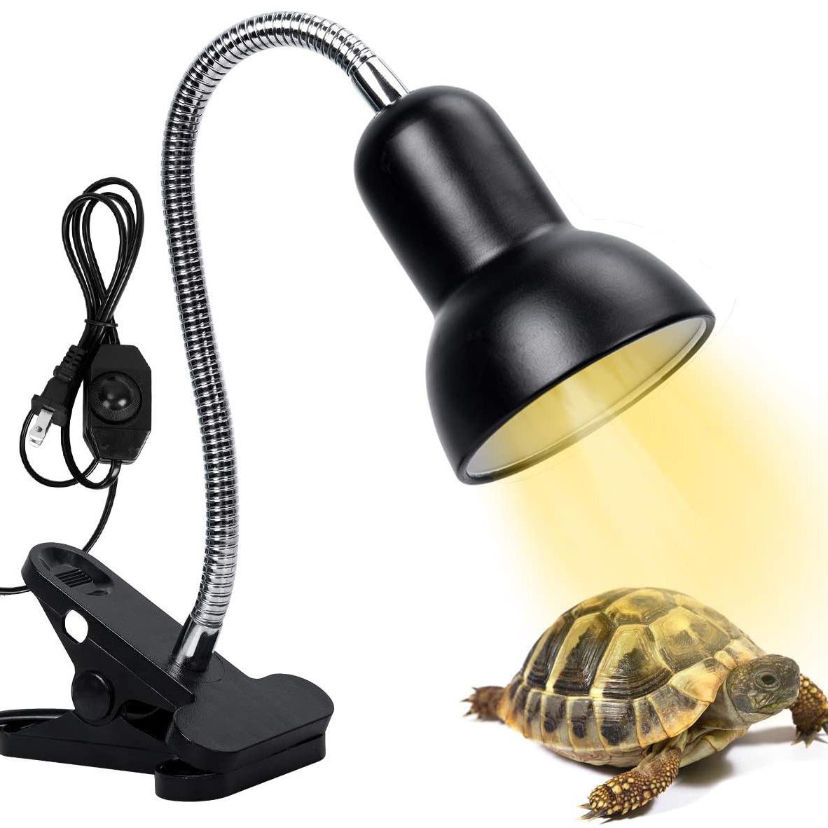 Turtle Sun Lamp with Universal Holder for US/EU - Ideal for Reptiles like Turtles, Lizards, Geckos - Calcium Supplement Light