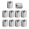 YANYULI Insert Nuts, Thread Conversion Adapters, 10-Piece Set, Inner Diameter M8*1.25, Outer Diameter M10*1.5, Stainless Steel, for Thread Repair, Spl