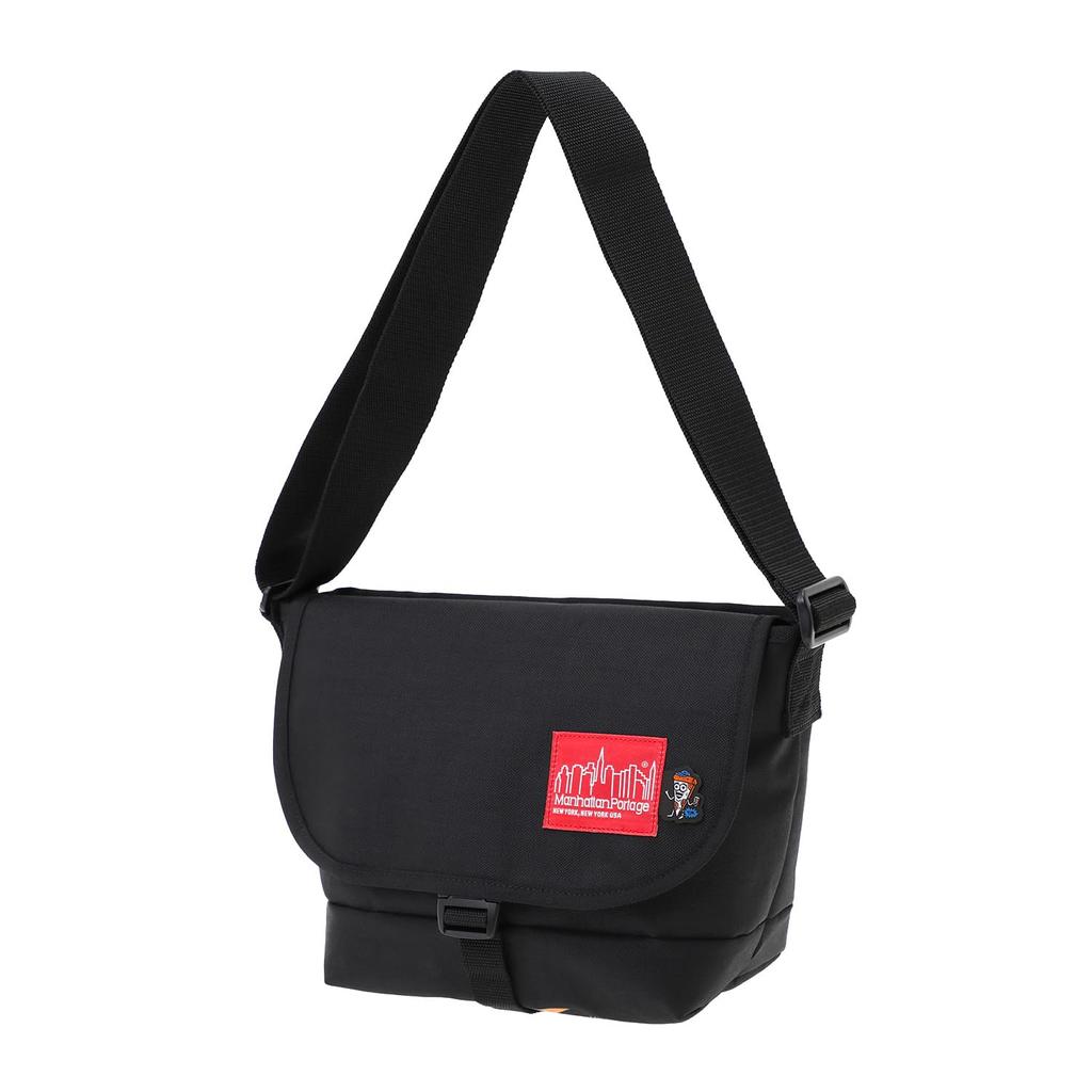 Manhattan Portage MP1605JRBPDTMP Nylon Messenger Bag JR BP TMP Black W/DIV