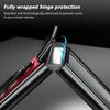 KEYSION Pouzdro s magnetickým prstenovým stojánkem otočným o 360° pro MagSafe pro Samsung Galaxy Z Flip 7 5G Kryt telefonu s pantem s ochranou displeje