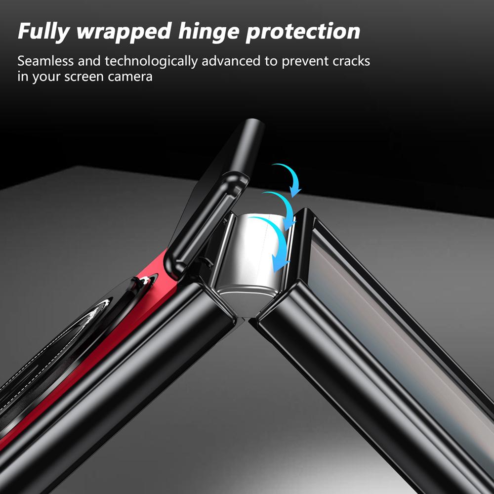 KEYSION Pouzdro s magnetickým prstenovým stojánkem otočným o 360° pro MagSafe pro Samsung Galaxy Z Flip 7 5G Kryt telefonu s pantem s ochranou displeje