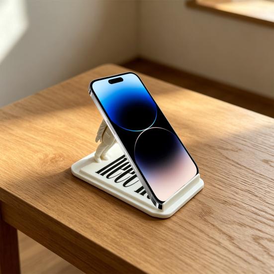 3D Printed Cell Phone Stand for Desk, Funny Mobile Phone Holder, Creative Phone Stand, Portable Universal Phone Support for Home Office