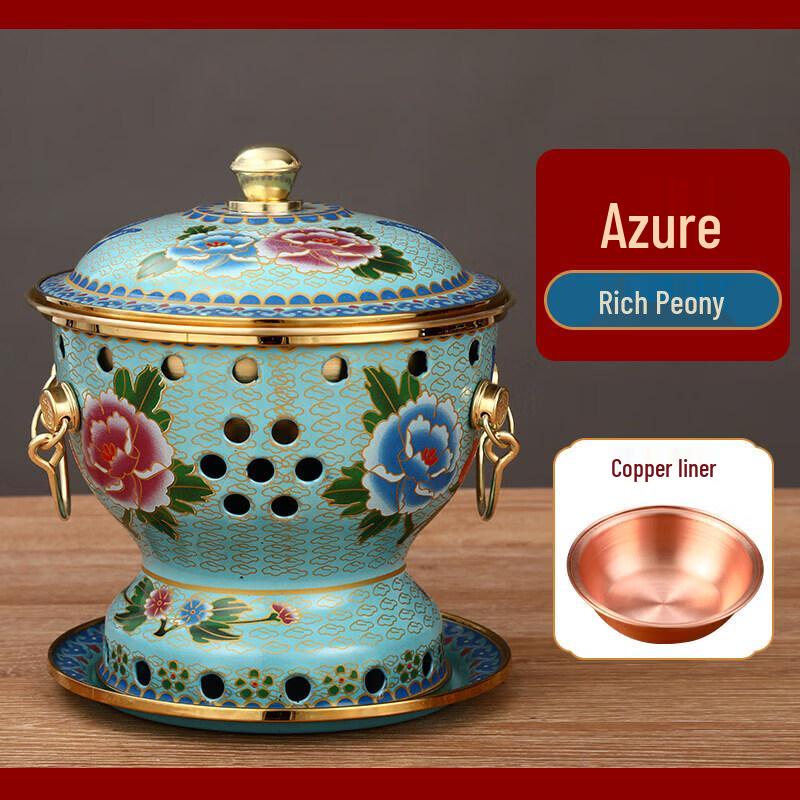 Qiwei Pure Copper Enamel Mini Hotpot