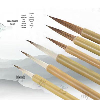 Kalligraphie-Pinselset mit feiner Spitze: Gemischtes Wolfs- und Schafshaar für Skript, Futter, Schrift