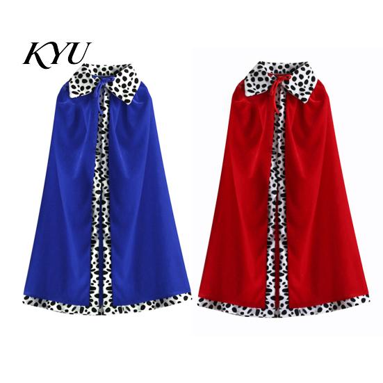Theme Park Dressing Gear King Robe Costume for Kids Adults, Velvet Queen Royal Cosplay Cape, Medieval Role Play Adults Viking Prince Dress Up