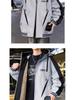 Men's Winter Fleece-Lined Hooded Baseball Jacket - Loose Fit, Plus Size Trend.