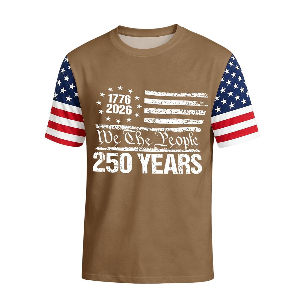 Men's Casual Round Neck Lightweight Breathable Short-Sleeve Top