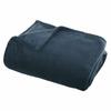 WARM and SOFT Navy Blue Flannel Blanket 130x180cm