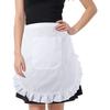 Women Waist Apron with Pockets, Cosplay Waist Apron, White Half Aprons for Kitchen Party Favors, Cosplay Costumes Dress Accessory, Small