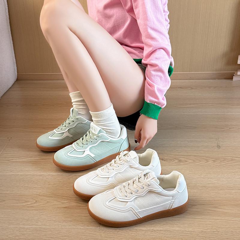 Fashionable New Round Toe Thick Sole Anti Slip Casual Sports Shoes For Spring Autumn Comfortable Vulcanized Shoes For Women