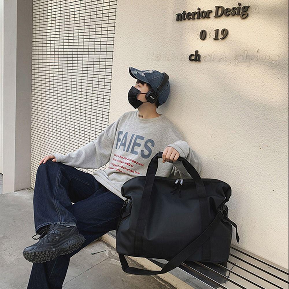 Waterproof Oxford Gym Handbags Zipper Women's Clothing Tote Casual Travel Duffel Bag  Weekend