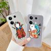 Funny Cartoon Patterned Soft Silicone Clear Case For Xiaomi Redmi Note 13 Pro Poco C65 Samsung A55 A35 M35 iPhone Camera Protective Shockproof Cover