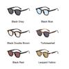Round Vintage Sunglasses Woman Brand Designer Retro Rivet Sun Glasses Female Fashion Black Mirror Small Frame Oculos De Sol