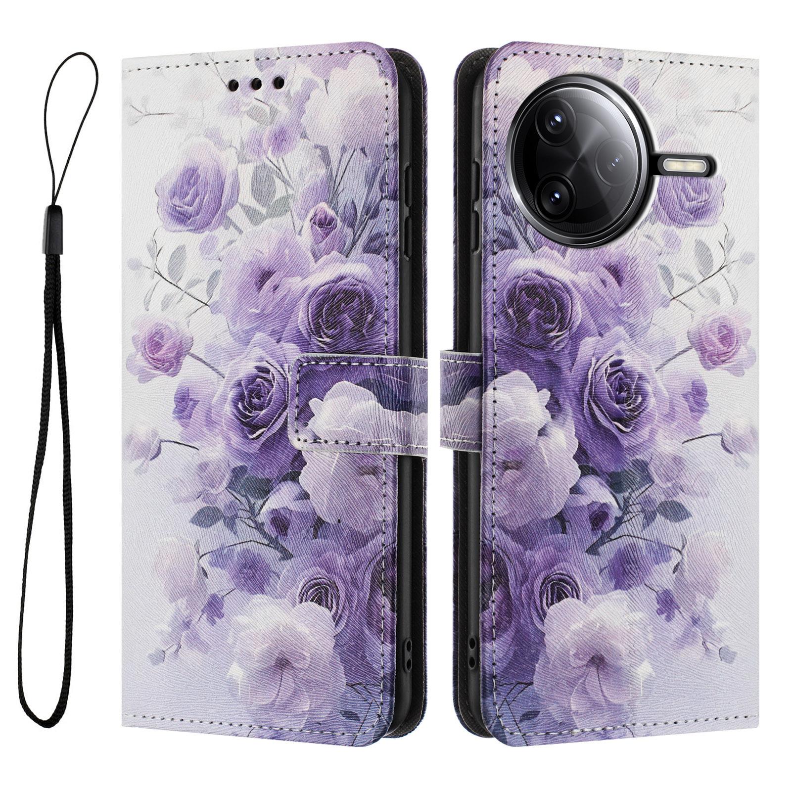 

YX-2501 Чохол-гаманець для Xiaomi Poco F7 Pro 5G/F7 Ultra 5G/K80 5G/K80 Pro 5G з друком візерунка, PU шкіра, чохол для телефону A