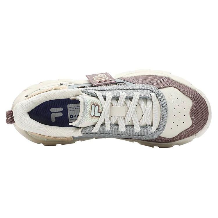 FILA Fusion Bone DX Spine Shoes Sports Low-Top Casual Shoes Women sneakers Light-Gray T12W411107FAN