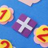 Interactive Children's Cartoon Felt Busy Board - DIY Creative Early Learning Toy with Finger Counting