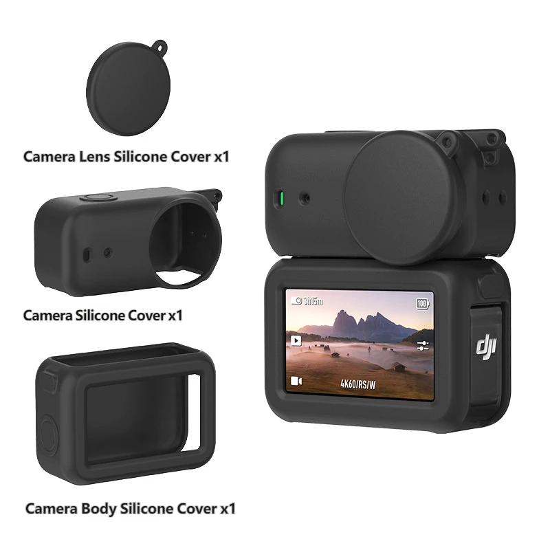Full Body Silicone Protective Case for DJI Osmo Nano Camera Lens Body, Shockproof Anti-Scratch All-Round Cover with Lens Hood