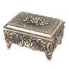Vintage Jewelry Storage Box Alloy Decorative Large Capacity Jewelry Box for rrings Rings