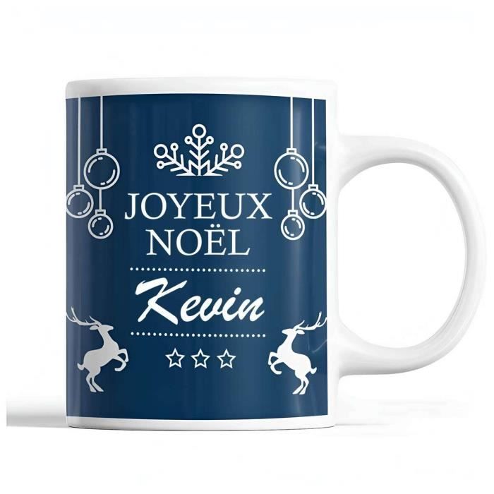 Mug - Noël Kevin - Céramique - Imprimé Recto/Verso - 325 ml - Cadeau Secret Santa