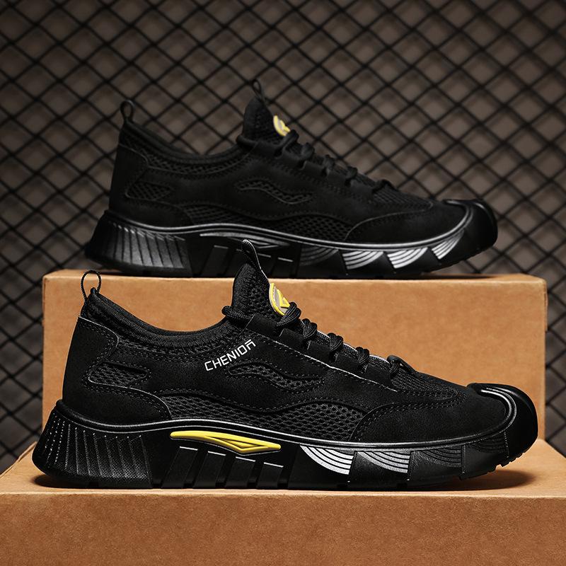 Pánské 2025 Jarní Prodyšné Síťované Ležérní Pracovní Boty - Všestranné, Stylové, Odolné proti Nečistotám.