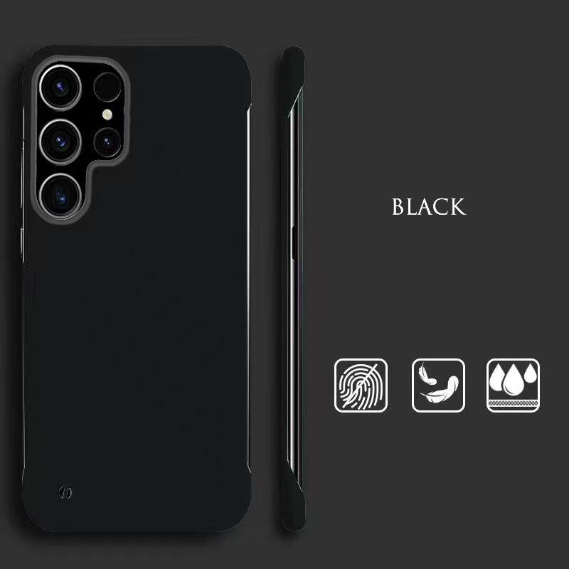 INS Simple Solid Color Skin Friendly Frameless Case For Samsung Galaxy S21 S20 Ultra Plus FE Note 20 Ultrathin Anti-Fingerprints Hard PC Matte Cover